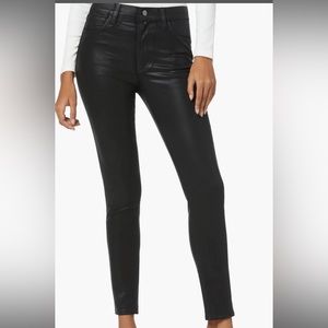 Joe's Jeans Black Waxed Skinny Jeans, Size 30